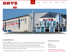 Tablet Screenshot of odys.cz
